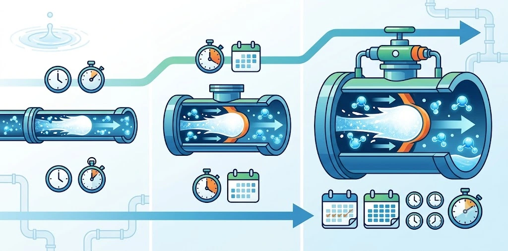 How Long Does Ice Pigging Take Timelines For Water Mains Of Every Size